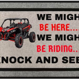 We Might Be Riding heavy duty rug